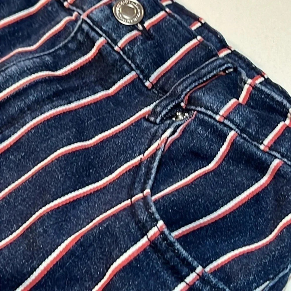 Dynamite Blue and Red Denim  Skirt.‎ Size Small - Picture 2 of 8